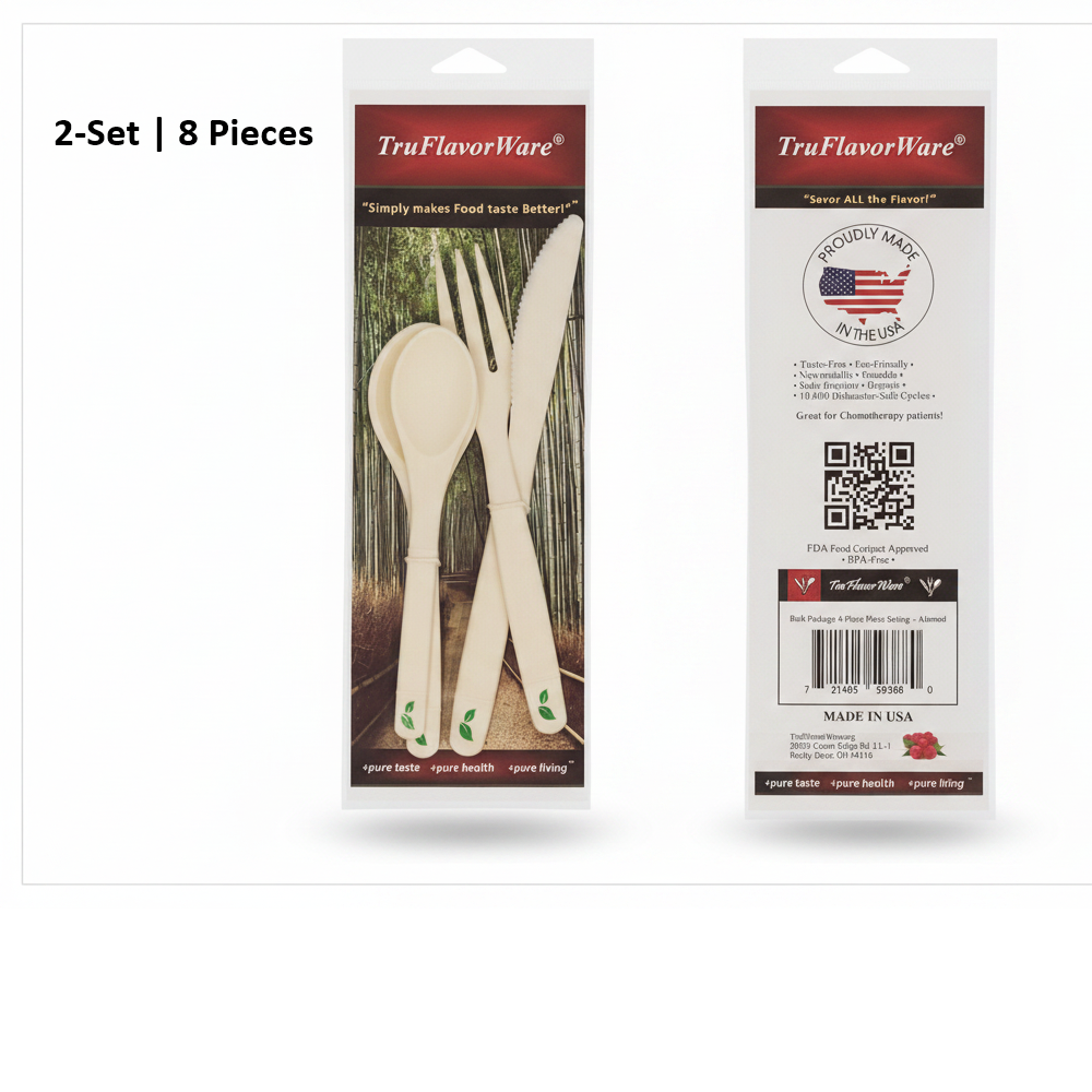 TruFlavorWare® 2-Set Bundle — Non-Metallic Silverware | Taste-Free Silverware That Lasts Forever!